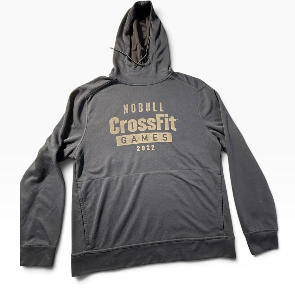 NOBULL CrossFit Games 2022 Hoodie Mens Large Black Pullover Performance